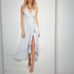 Grey Lulu’s wrap dress